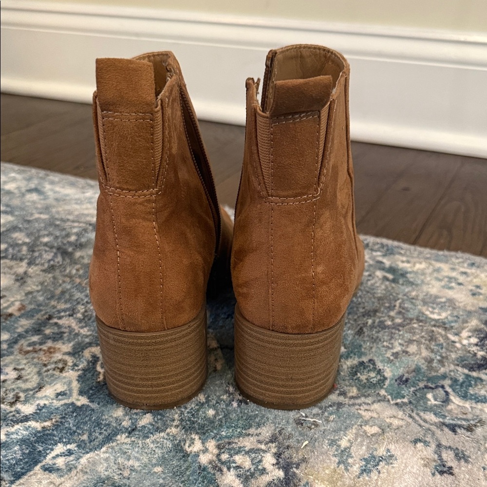 Universal Thread Brown Suede Ankle Booties - Picture 3 of 16